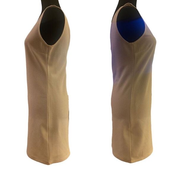 Forever 21 White Ribbed Sleeveless Mini Bodycon Dress Size Large - Picture 3 of 12